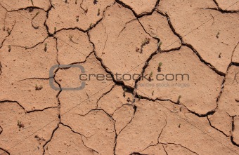 Cracked ground background