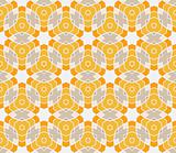 Seamless pattern with circles, lines and stars 