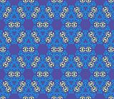 Baroque pattern with swirls on a purple background