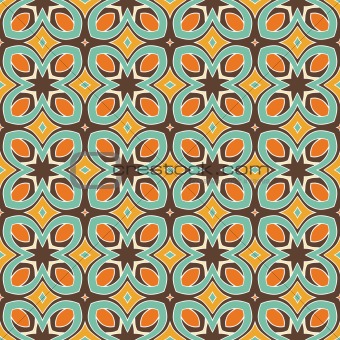 Seamless and elegant retro pattern with flowers