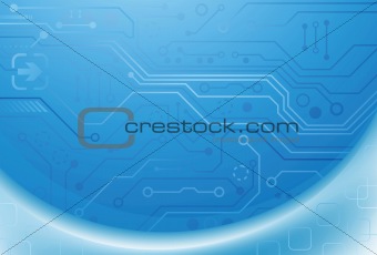 Abstract Blue Digital Background
