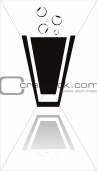 black cocktail icon