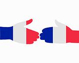 French handshake