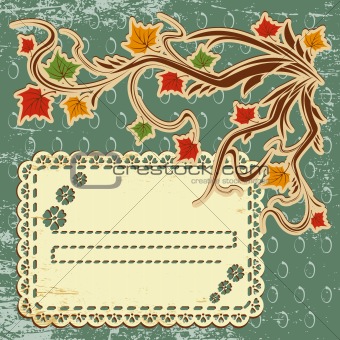 vector autumn leaves background