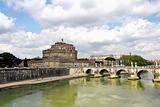 Sant Angelo Castle and Bridge in Rome