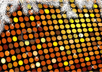 Christmas festive background with gold dots