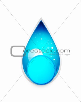 Abstract droplet illustration