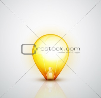 Abstract bulb illustration