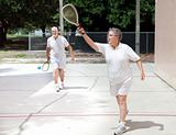 Retirees Playing Racquetball