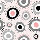 Seamless abstract pattern with circles