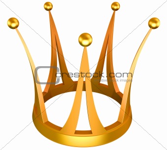 Gold crown the princess