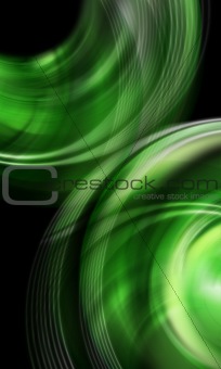 Shaded green background