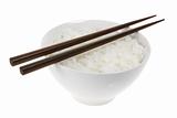 Bowl of Rice and Chopsticks