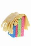 Rubber Gloves and Sponges