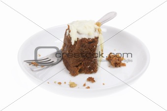 Carrot Cake on Plate 