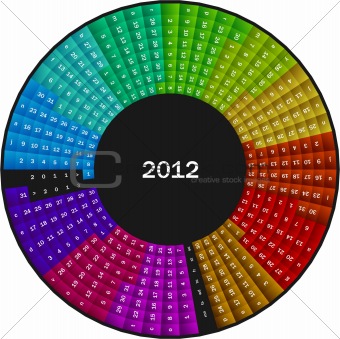 2012 Calendar  on Description Circle Calendar 2012 Keywords 2012 Agenda Almanac Annual