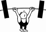 Comic weightlifter