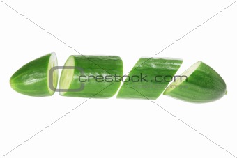 Slices of Lebanese Cucumber 