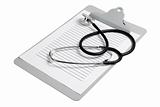 Clipboard and Stethoscope