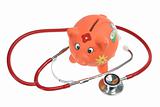 Piggy Bank and Stethoscope 