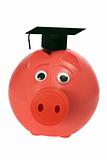 Piggy Bank with Mortarboard