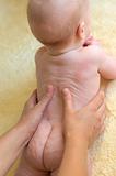Baby boy massage