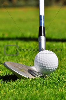 Golf ball and driver