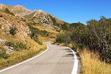 Alpine road, northern Italy.