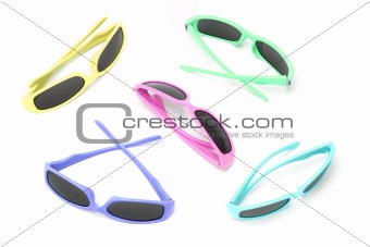 Colorful toy sunglasses