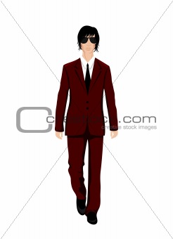 businessman in suit isolated