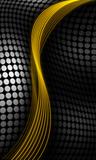 Gold and black abstract background