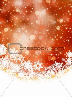 Blue abstract christmas background with snowflake 