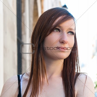 attractive young woman smiling