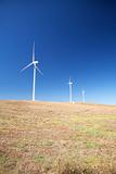 three wind energy mills