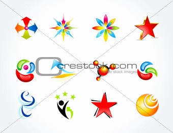 abstract colorful multiple business templates 