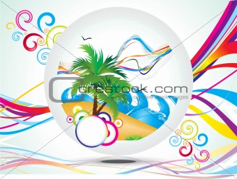abstract rainbow summer holiday background