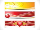 abstract colorful glossy web banners