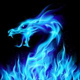 Blue fire Dragon