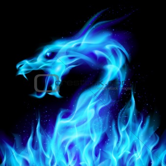 Image 4219947: Blue fire Dragon from Crestock Stock Photos