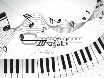abstract musical background with piano