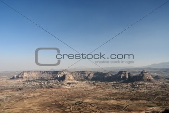 desert and mountains near sanaa yemen
