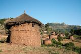 traditional african homes in lallibela ethiopia
