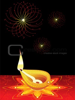 abstract diwali concept