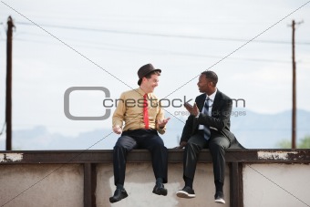 Talking and Sitting on a Wall