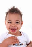 Mixed Race Baby Toddler Boy on White
