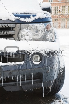 Car in winter