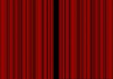 Closed Red Theater Curtain