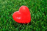 heart on the grass