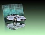 Credit Card and car with reflections