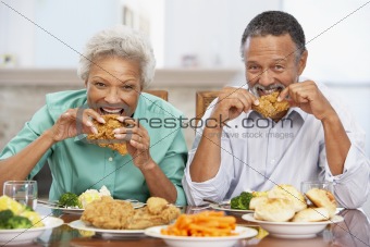 Couple Having Lunch Together At Home